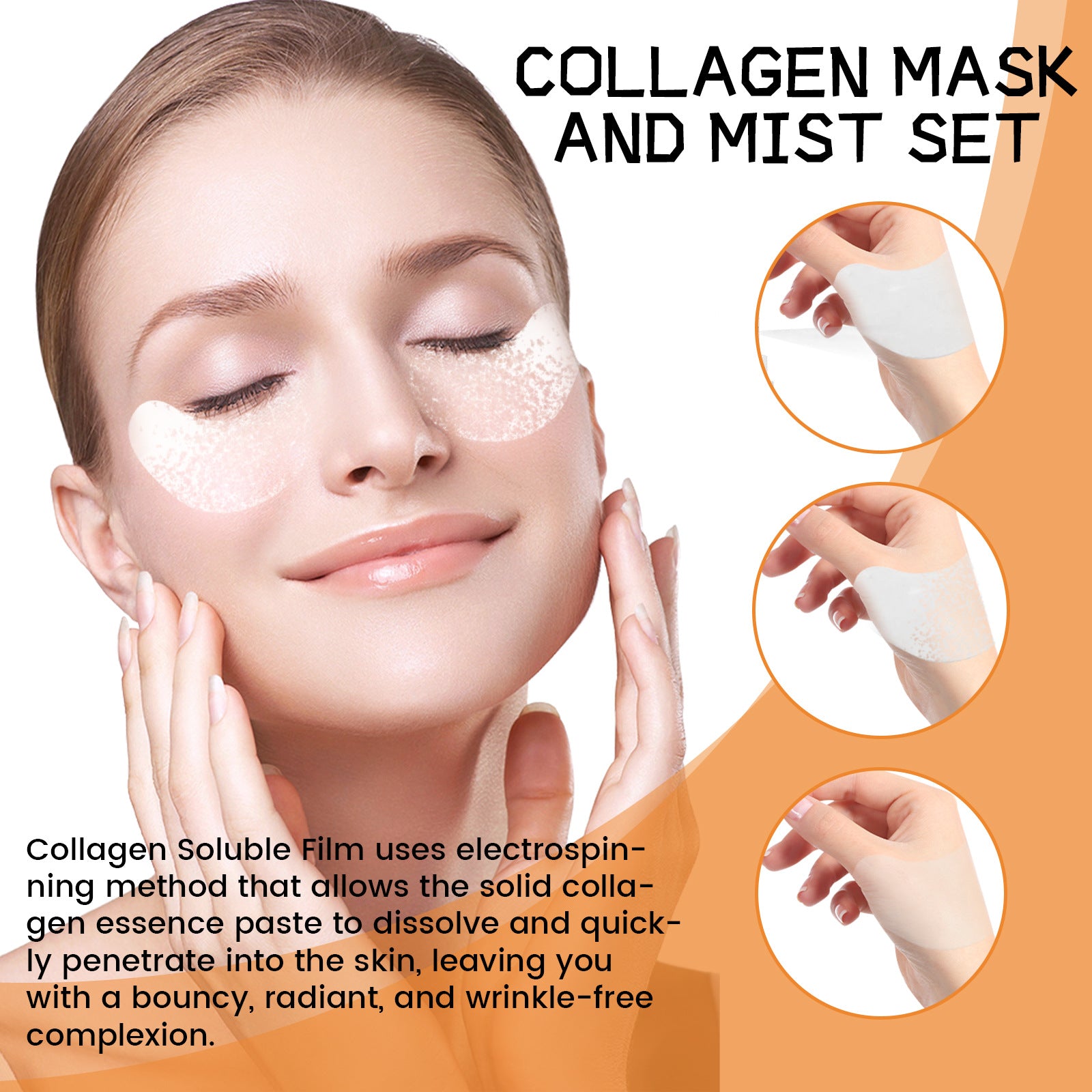 EELHOE Collagen Eye Mask Spray Set for Hydration