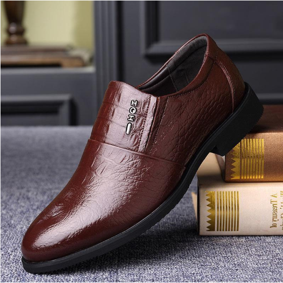 Men's Business Casual Leather Shoes, Soft Sole, Non-Slip